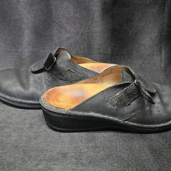 Finn Comfort Aussee Mule Black Clog Slide Sandals Shoes - Picture 11 of 12